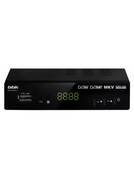 ТВ-тюнер DVB-T2 BBK SMP240 HDT2 черный