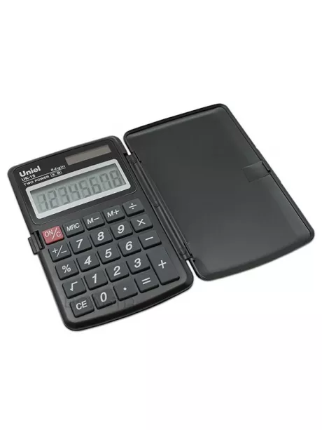 карманный калькулятор Uniel UK-15 black