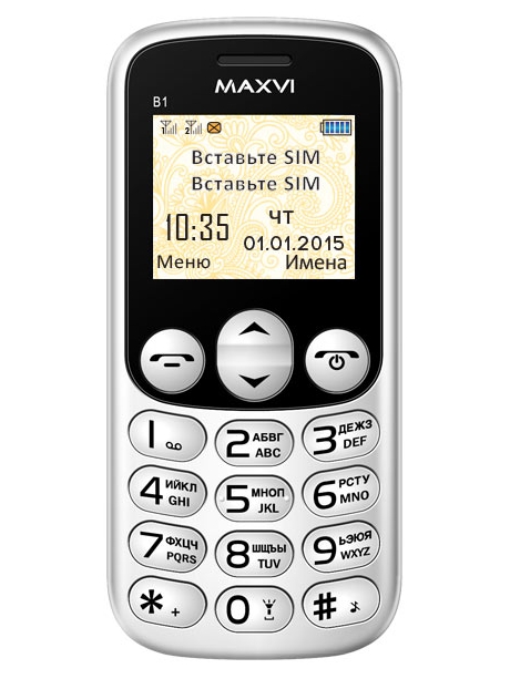 телефон для пожилых Maxvi B1 white