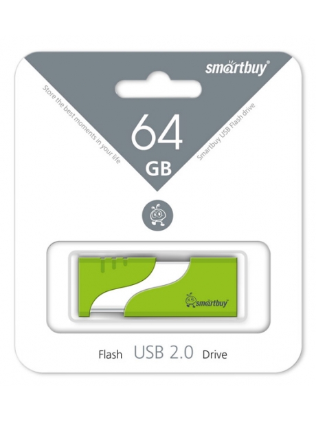 флешка USB SmartBuy Hatch 64Gb green