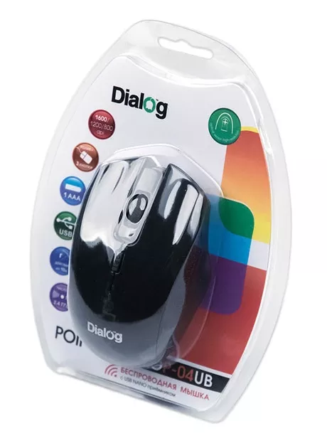 беспроводная мышь Dialog MROP-04U black