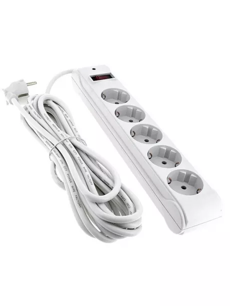 сетевой фильтр EKF "Блокбастер XL" 5 гнезд 5 метров 