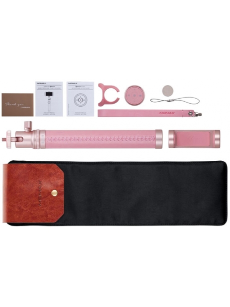 монопод для селфи Momax Selfie Pro Selfie Pod 90 см KMS4 rose gold