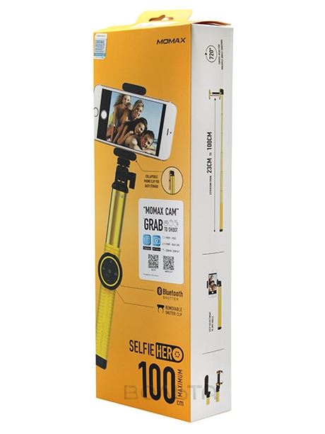 монопод для селфи Momax Selfie Hero Selfie Pod 100 см KMS7 golden