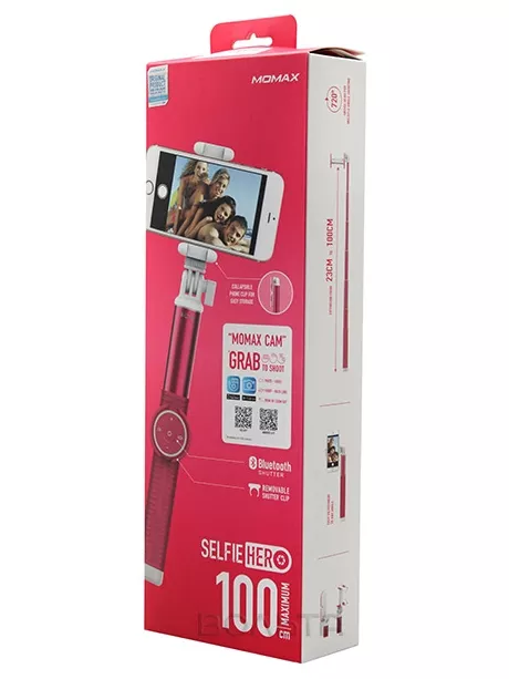 монопод для селфи Momax Selfie Hero Selfie Pod 100 см KMS7 pink