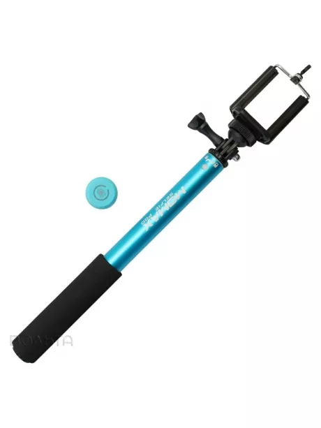 монопод для селфи Momax SelfiFit Bluetooth Selfi Pod KMS1 blue