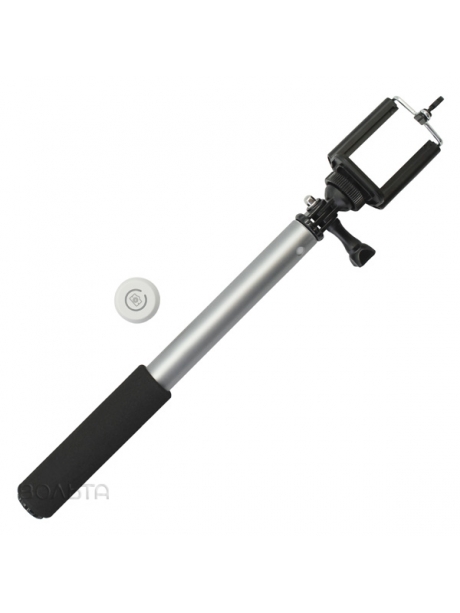 монопод для селфи Momax SelfiFit Bluetooth Selfi Pod KMS1 silver