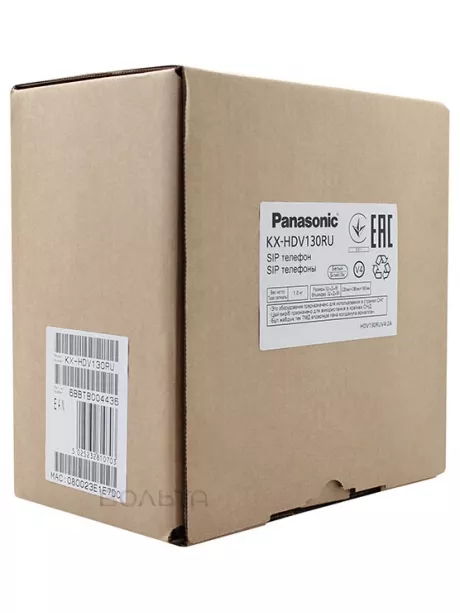 VoIP телефон Panasonic KX-HDV130RU white