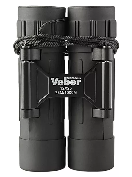 бинокль Veber БП 12x25 FF черный