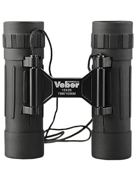 бинокль Veber БП 12x25 FF черный
