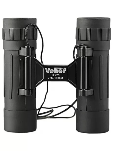 бинокль Veber БП 12x25 FF черный