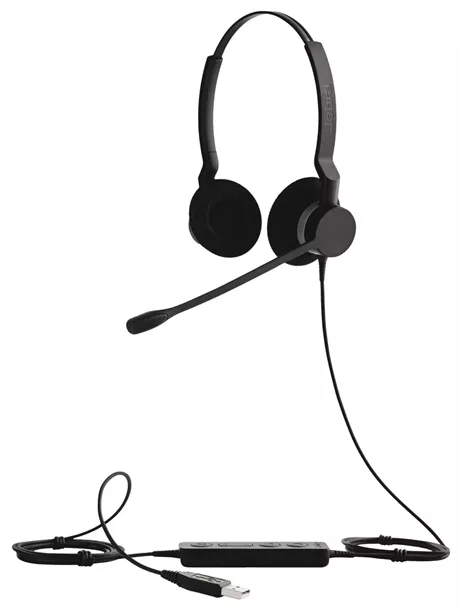 Профессиональная гарнитура для колл-центра  Jabra Biz 2300 Duo USB MS 