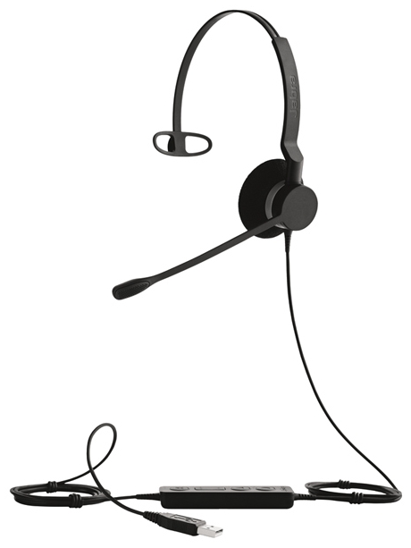 Профессиональная гарнитура для колл-центра  Jabra Biz 2300 Mono USB MS 