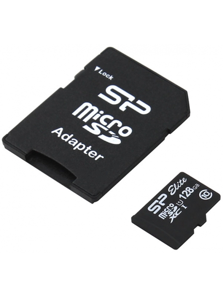 карта памяти Silicon Power 128Gb microSDXC Class 10 Elite UHS-I 