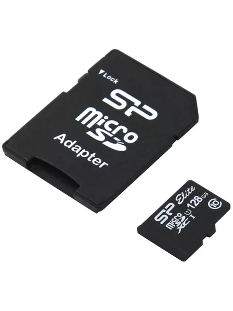 карта памяти Silicon Power 128Gb microSDXC Class 10 Elite UHS-I 