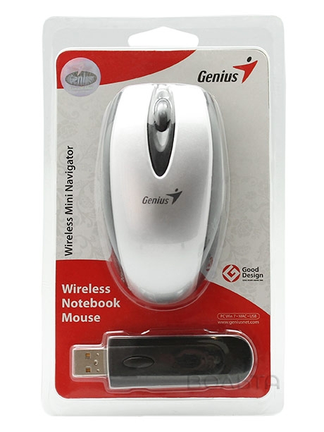 мышь компьютерная Genius W mini Navigator V3 silver black