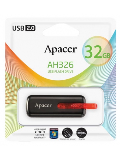 флешка USB Apacer AH326 32Gb black