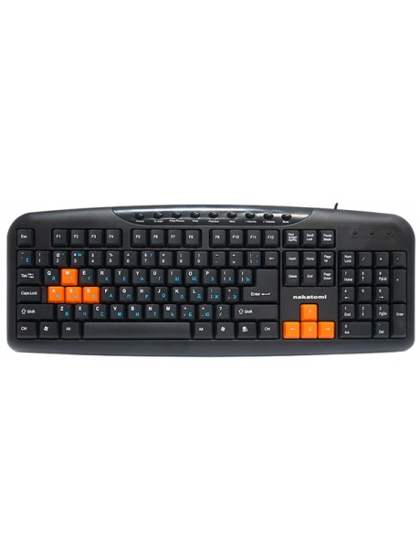 клавиатура Nakatomi KN-11U black/orange