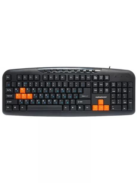 клавиатура Nakatomi KN-11U black/orange
