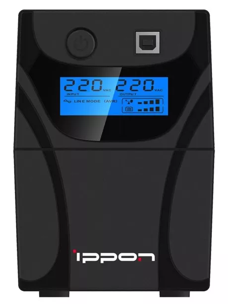 ИБП Ippon Back Power Pro LCD 500 black