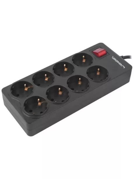 сетевой фильтр Ippon BK-238 8 розеток, 3м. черный
