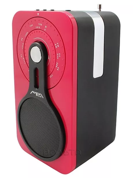 Радиоприемник с аккумулятором и проигрывателем mp3 Лира РП-260 red
