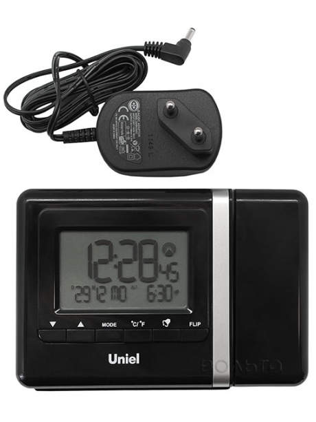 электронные часы настольные Uniel UTP-80K black