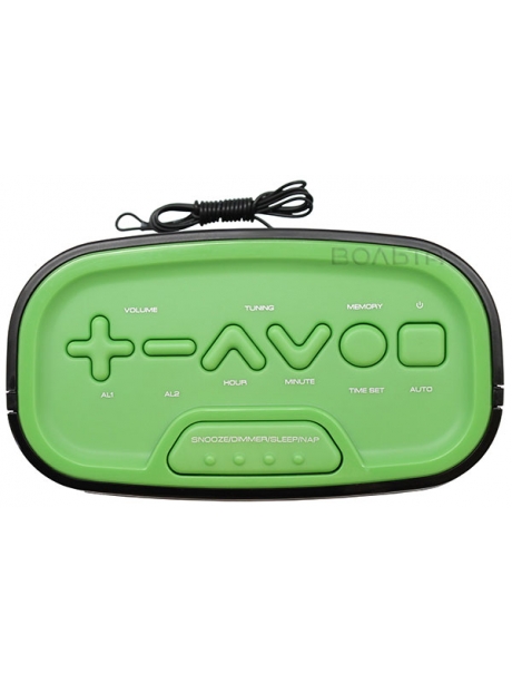 электронные часы настольные Uniel UTR-33 black/green