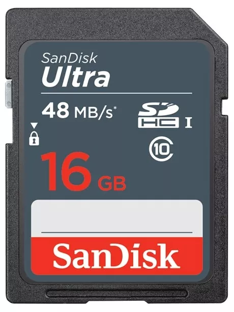 карта памяти SanDisk 16Gb SDHC Class 10 Ultra  UHS-I 48MB/s 
