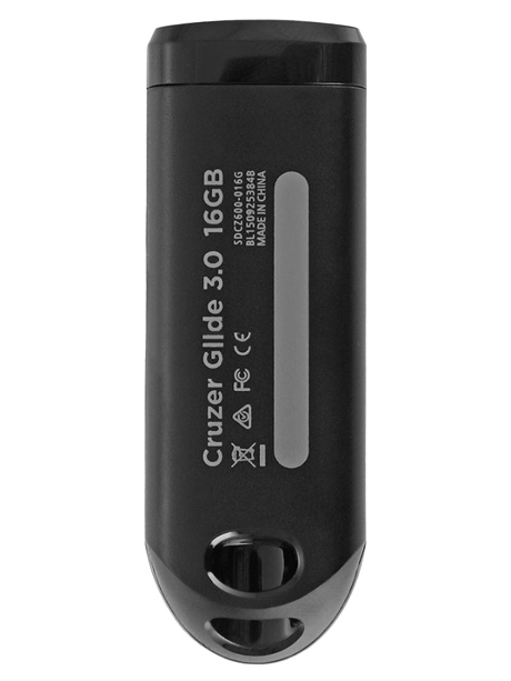 флешка USB 3.0 SanDisk CZ600 Cruzer Glide 16Gb 3.0 black