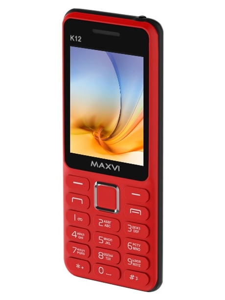 мобильный телефон Maxvi K12 red-black