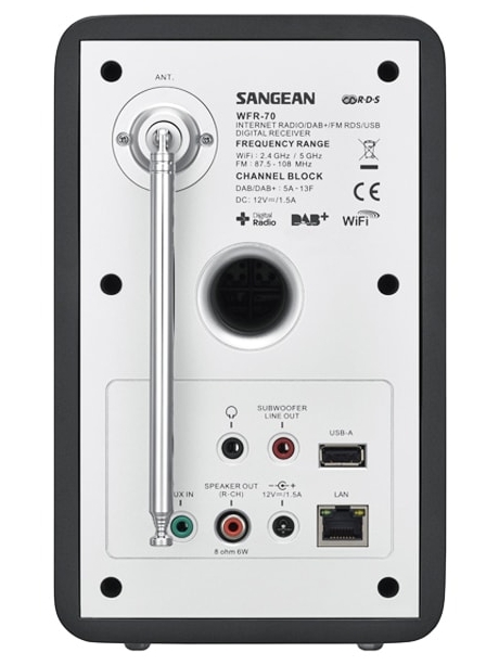 интернет радиоприемник с дополнительной колонкой Sangean WFR-70+SP-40 dark gray