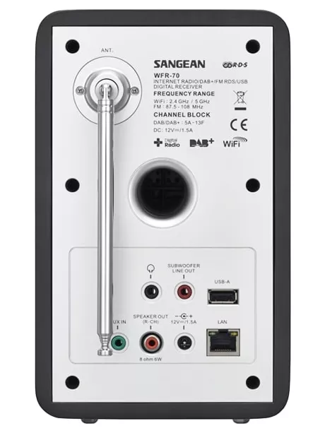 интернет радиоприемник с дополнительной колонкой Sangean WFR-70+SP-40 dark gray
