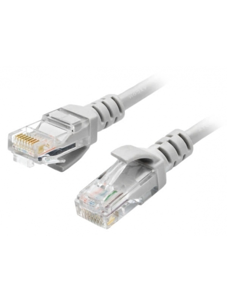 патч-корд ATcom UTP, 3 m, литой, RJ45, Cat.5e серый