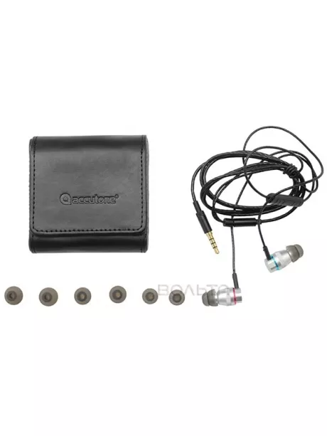 наушники с микрофоном Accutone Pavo silver