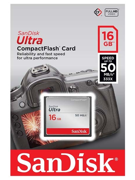 карта памяти SanDisk 16Gb Compact Flash Ultra 