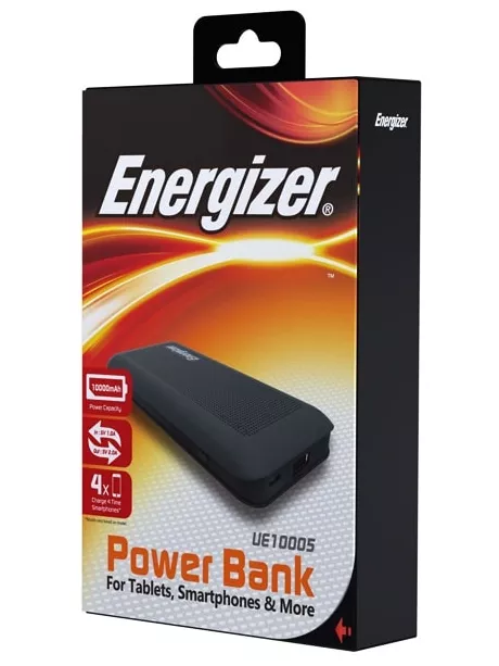 внешний аккумулятор Energizer Power Bank UE10005 10000 mAh black