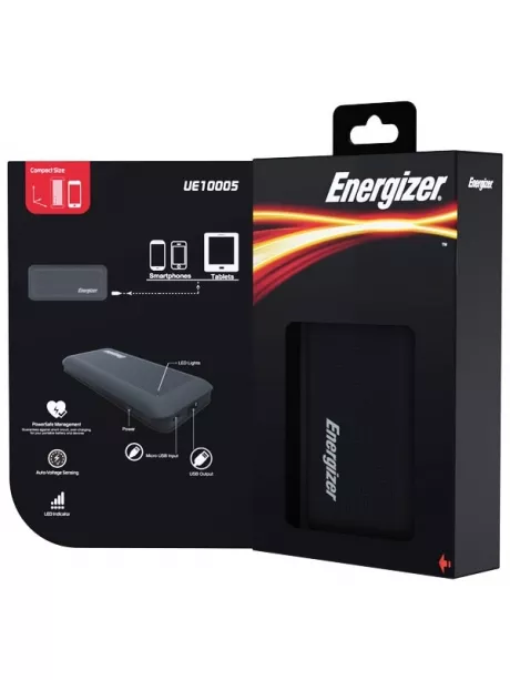 внешний аккумулятор Energizer Power Bank UE10005 10000 mAh black