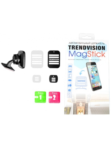 магнитный держатель с креплением на 3М скотче TrendVision MagStick black
