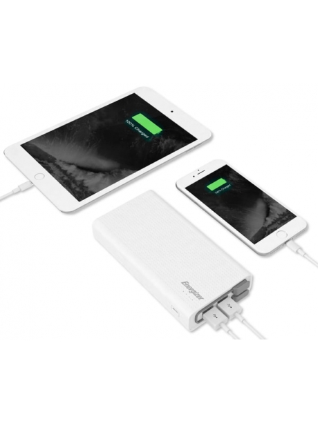 внешний аккумулятор Energizer Power Bank UE20001QC 20000 mAh QC 3.0 white