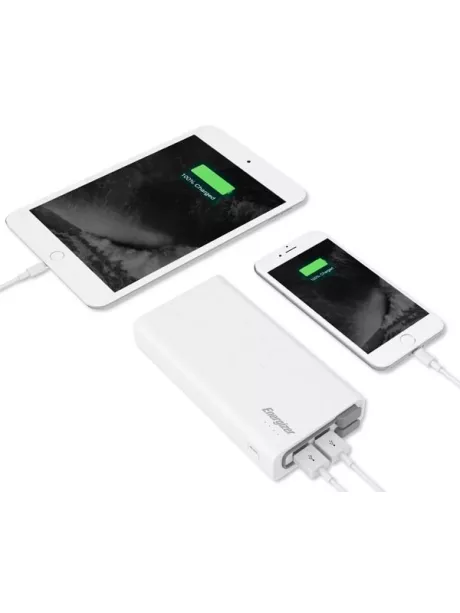 внешний аккумулятор Energizer Power Bank UE20001QC 20000 mAh QC 3.0 white
