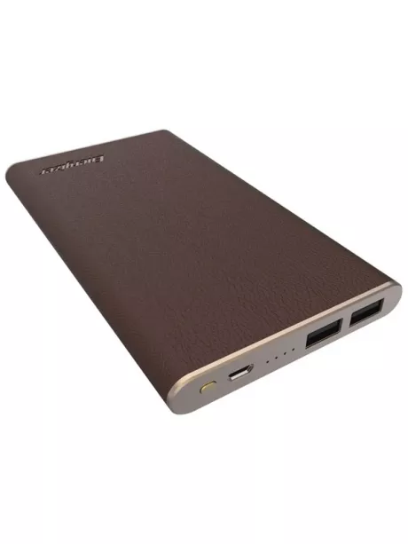 внешний аккумулятор Energizer Power Bank UE10009 10000 mAh Leather dark brown
