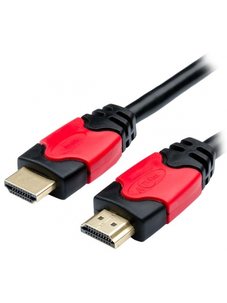 HDMI кабель ATcom HDMI>HDMI 2.0м v1.4 red/gold