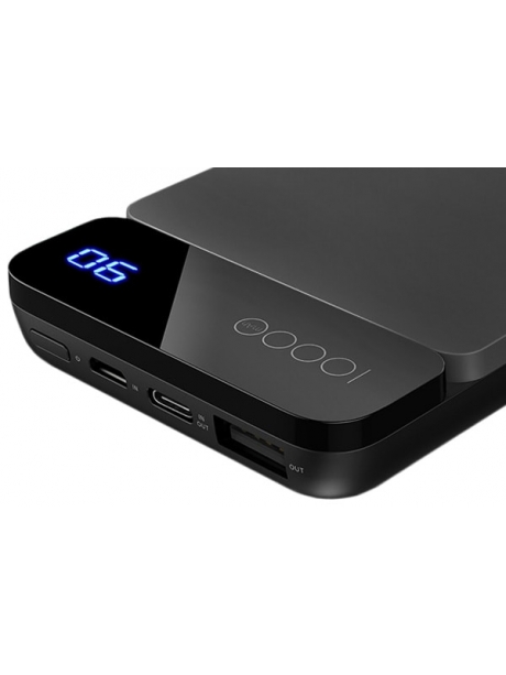 внешний аккумулятор с USB type C Rock Power Bank P38 10000 mAh with Display grey