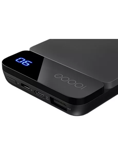 внешний аккумулятор с USB type C Rock Power Bank P38 10000 mAh with Display grey