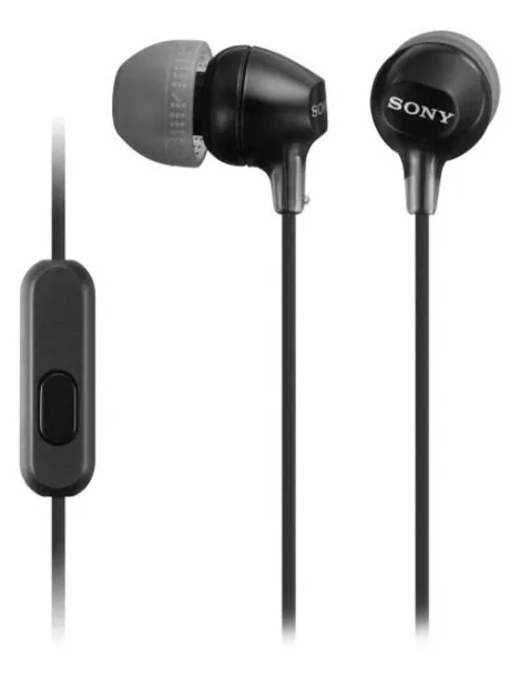 наушники с микрофоном Sony MDR-EX15AP black