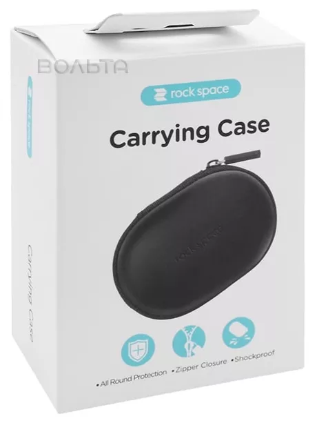 чехол для наушников Rock Space Headphone carrying case black
