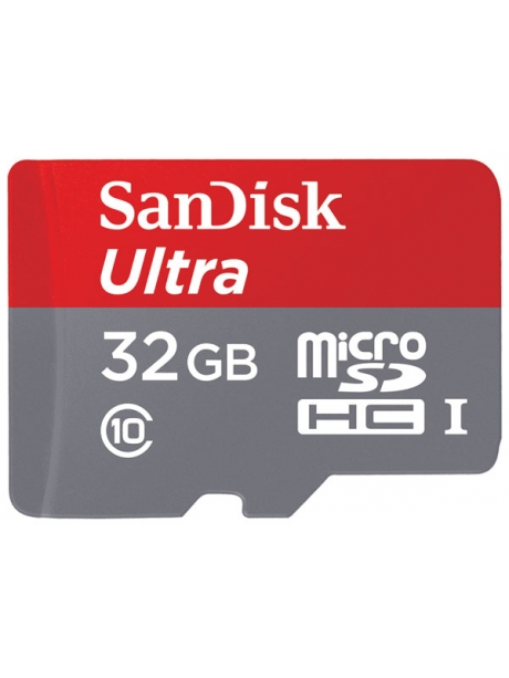 карта памяти SanDisk 32Gb microSDHC Class 10 Ultra 80Mb/s без адап 