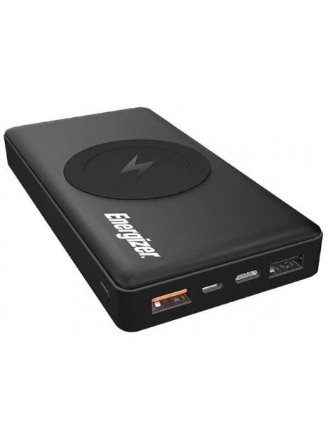 внешний аккумулятор с беспроводной зарядкой Energizer Power Bank QE10000CQ Wireless 10000 mAh black