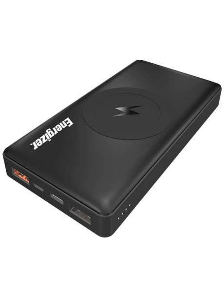 внешний аккумулятор с беспроводной зарядкой Energizer Power Bank QE10000CQ Wireless 10000 mAh black